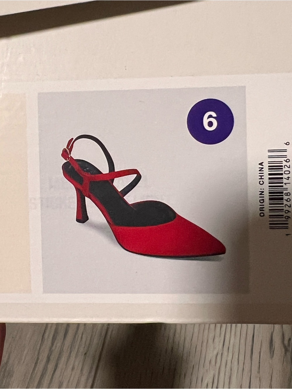 Red Pointed Slingback Heels - Women